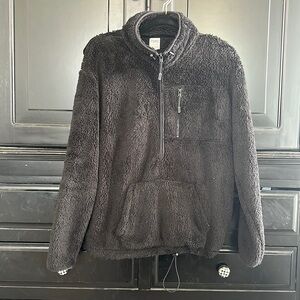 VS Pink Sherpa Half Zip Jacket